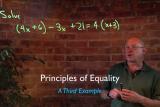 A Third Example of the Principle of Equality